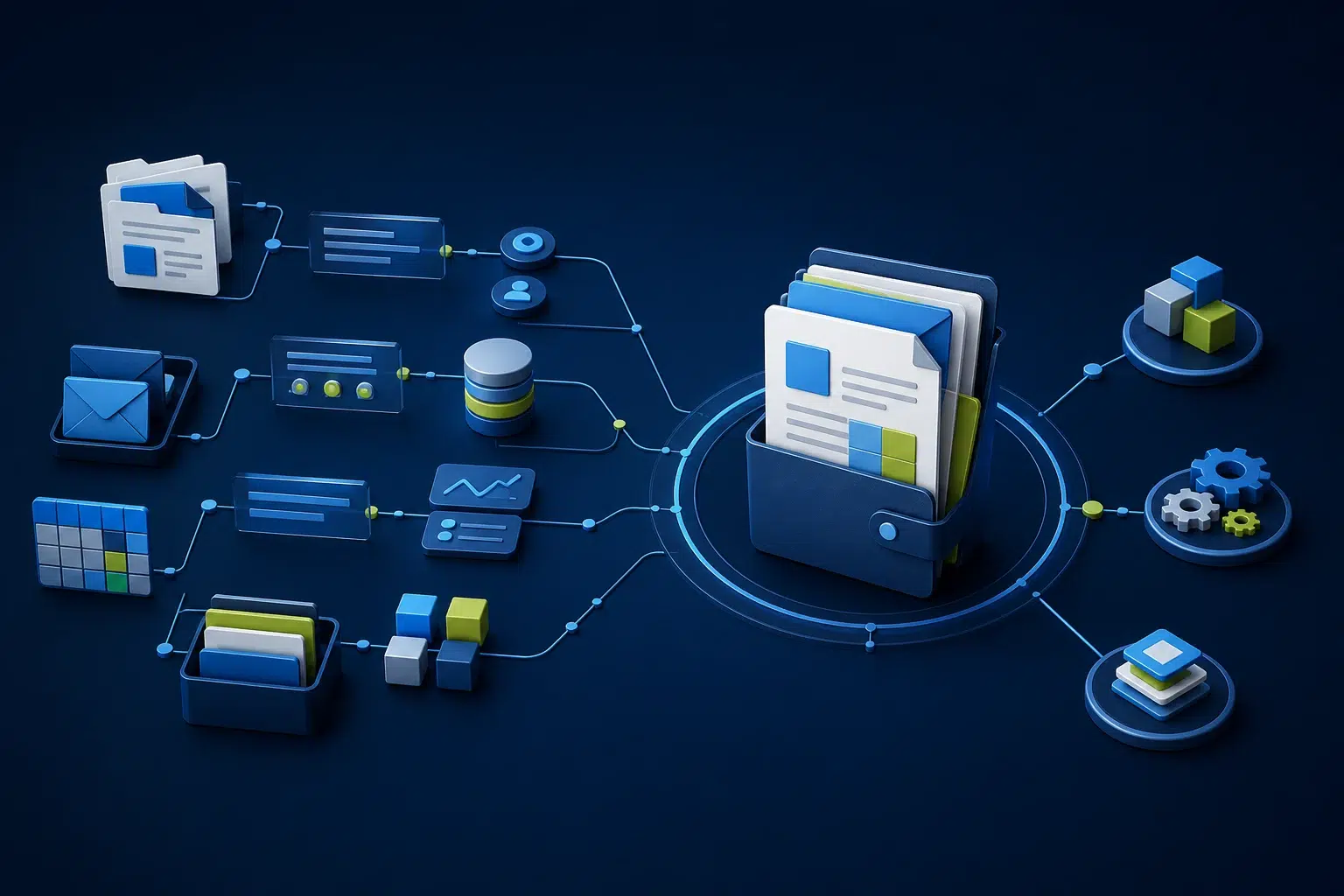 Documents, data and system handovers organised for a quotation process